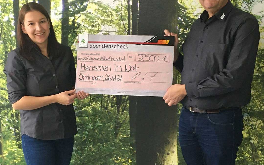 2500 EUR für Menschen in Not