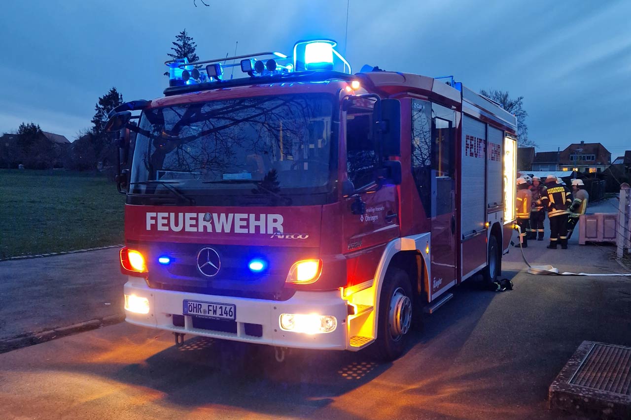 Ein Einsatzfahrzeug der Freiwilligen Feuerwehr Öhringen