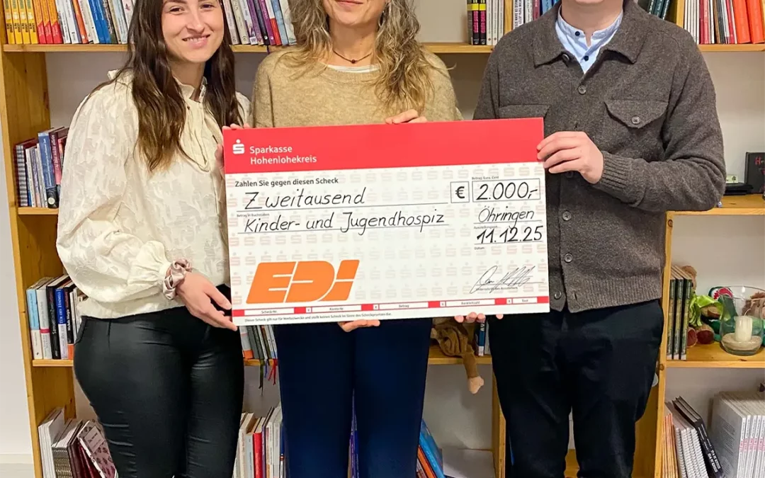 Spende für den Kinder- und Jugendhospizdienst Öhringen