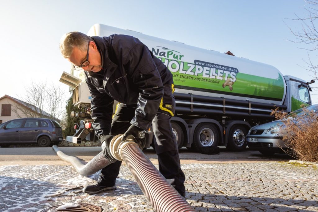 Lieferung NaPur Holzpellets