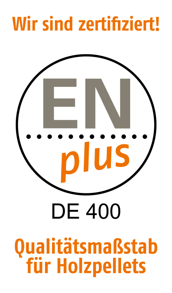 Wir sind zertifiziert nach der ENplus DE 400. Der Qualitätsmaßstab für Holzpellets.