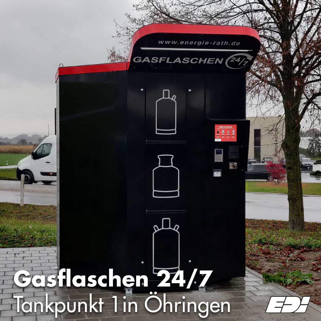 Propangasflaschenautomat am EDi Tankpunkt 1 in Öhringen